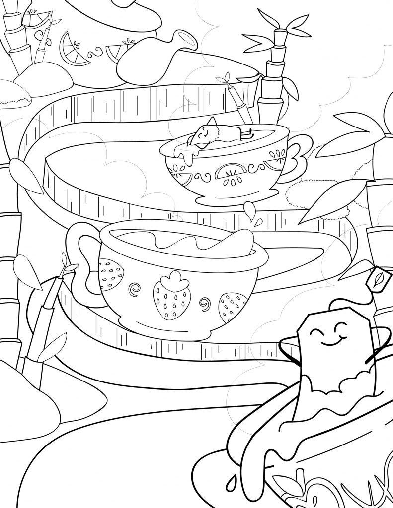 Waffle Smash coloring page of Sweet Tea Sauna