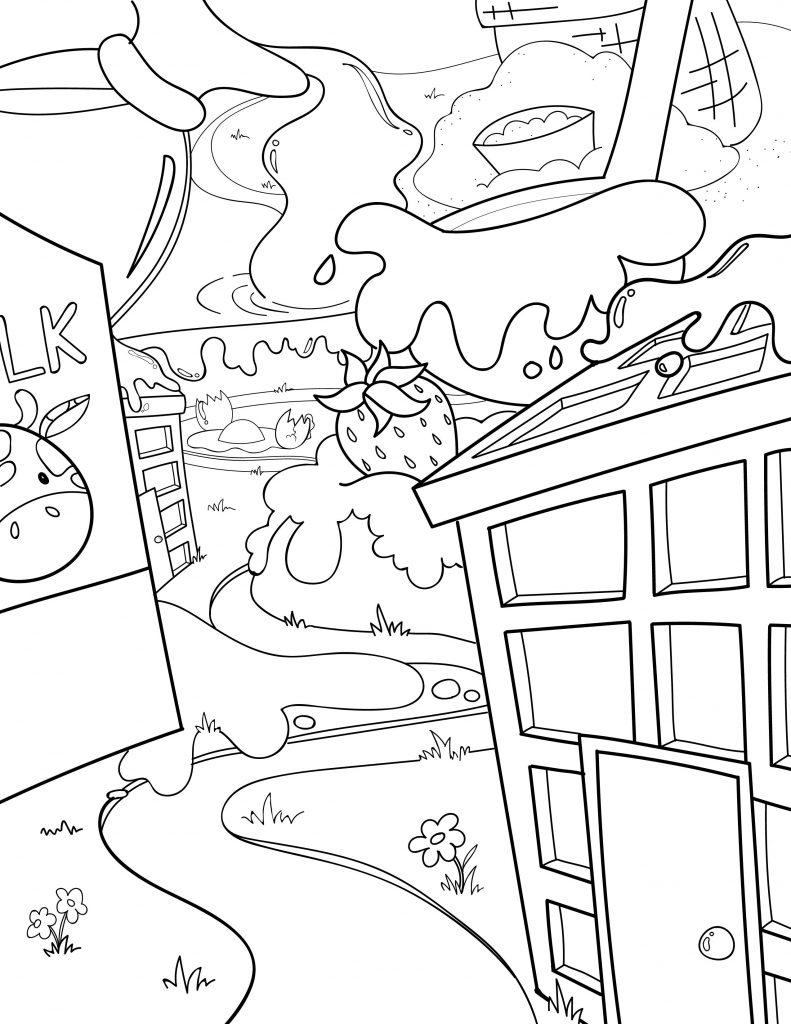 Waffle Smash coloring page of Waffle Way