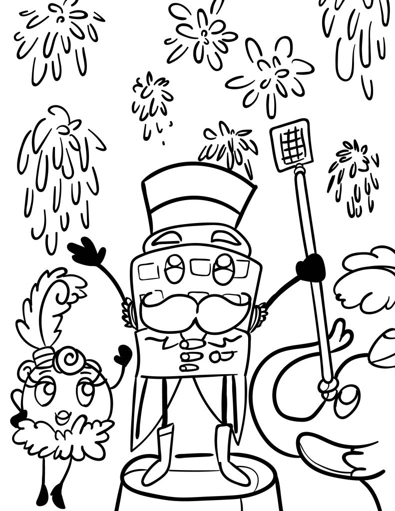 Waffle Smash coloring page of Circus